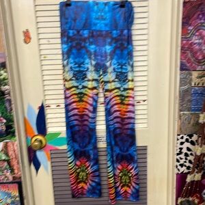 Tie dyed yoga pants